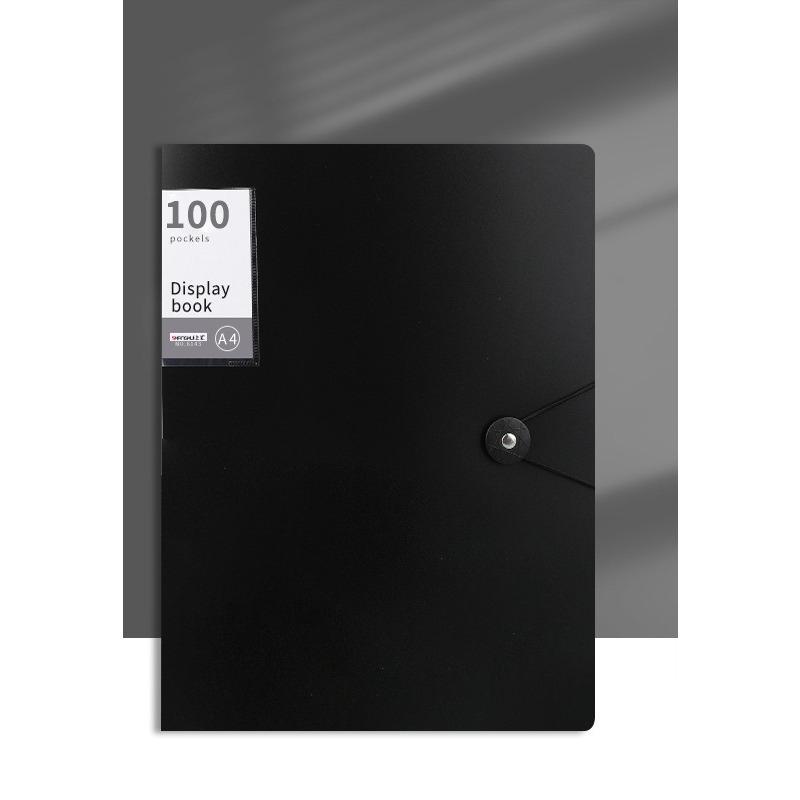 Složka na dokumenty A4 s 60 kapsami, Vhodná pro ukládání dokumentů formátu A4, jako jsou testy, Vysoká průhlednost a voděodolná