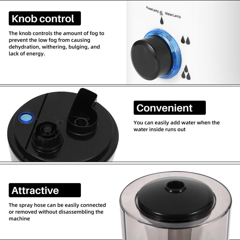 M-Modern-4L Amphibians & Reptile Mist Humidifier With Hose Adjustable Terrarium Reptile Fogger Humidifier Accessories