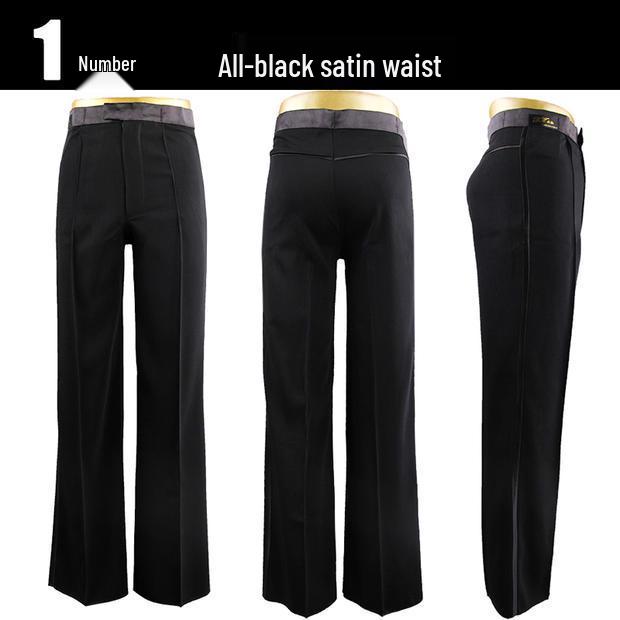 Men's Modern Latin Dance Pants - Straight Leg for Practice and Ballroom
