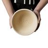 European Rattan Bread Fermentation Basket – Rustic Baking Utensil and Storage Bowl