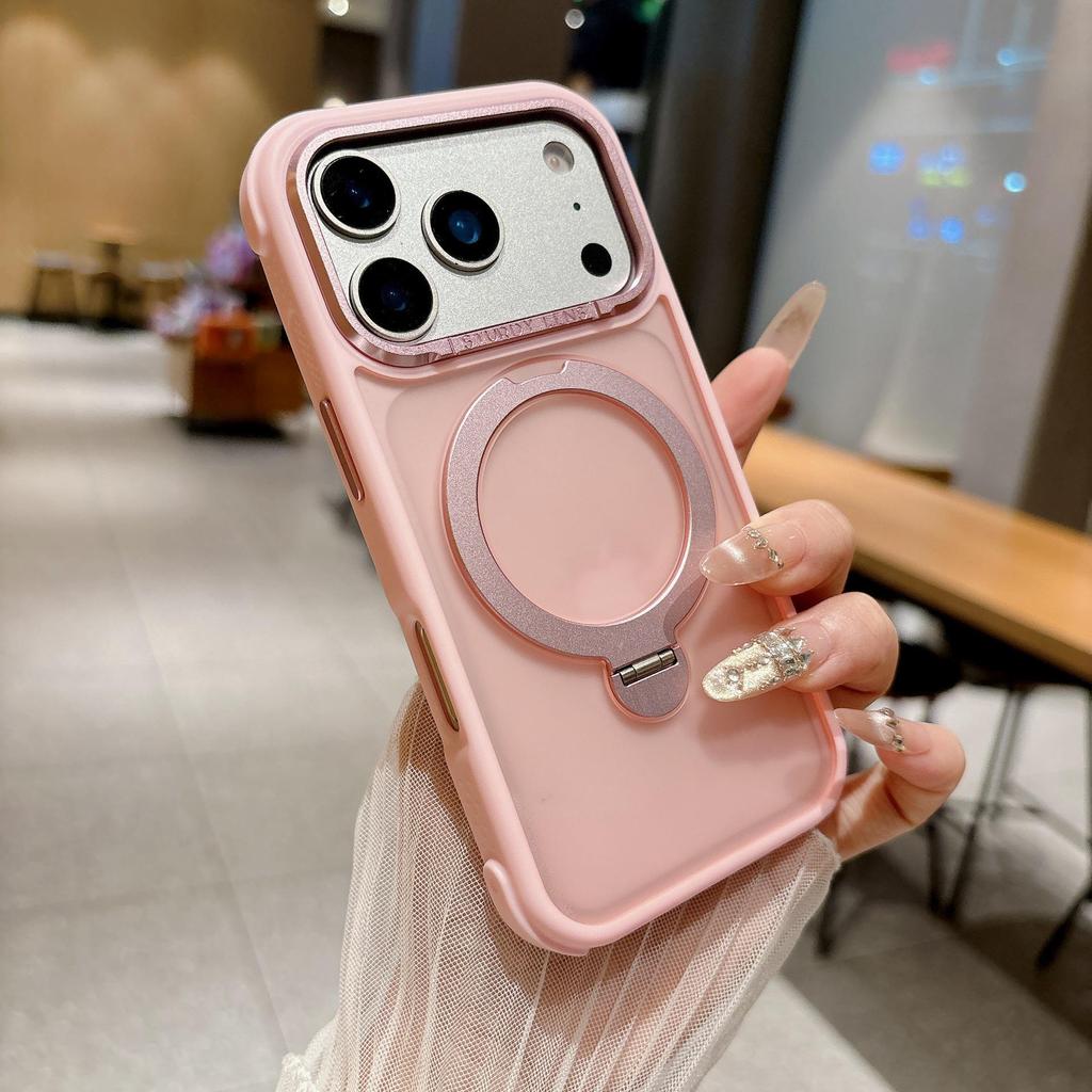 iPhone 17 Pro Max Nebula Magnetic Kickstand Skin-Feel Drop-Proof Case