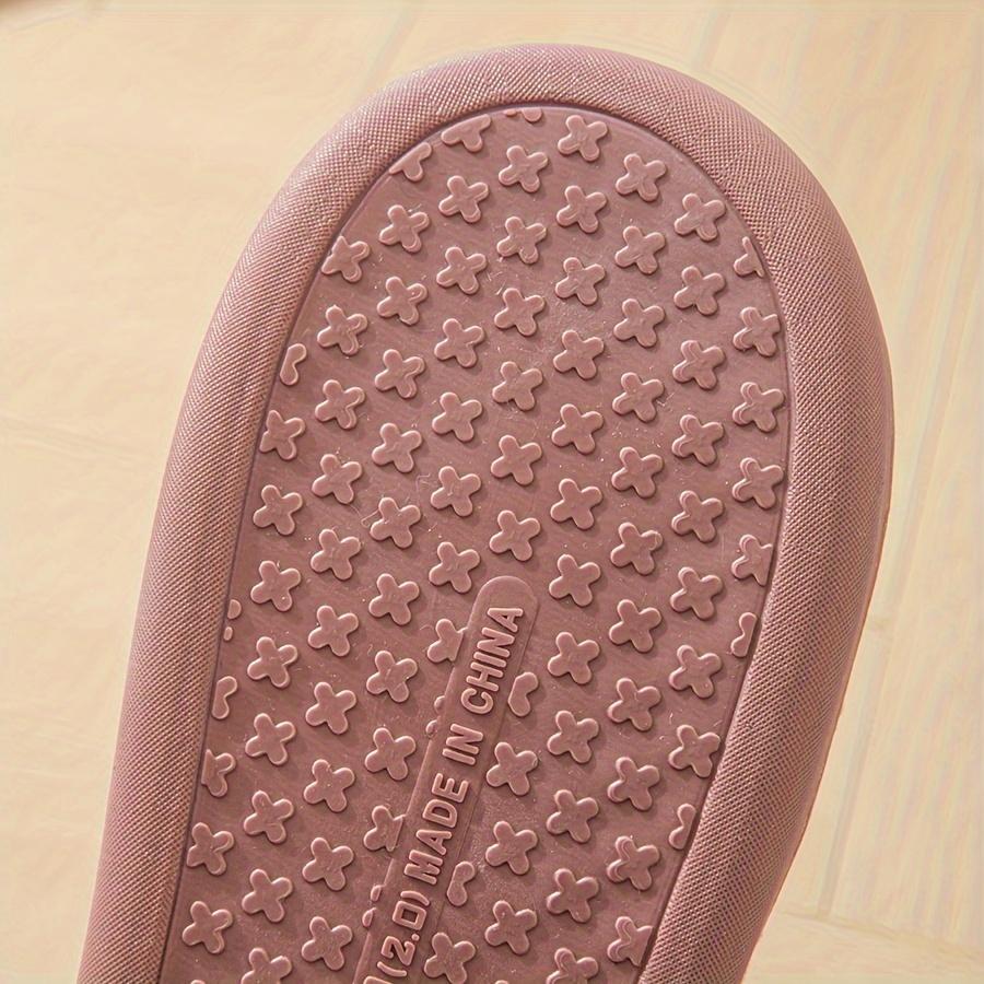 Cozy Plush-Lined Men's Indoor Slippers | Non-Slip, Warm | Fall/Winter | Home Shoes | Dark Blue Ribbed Texture with Soft Gray Interior