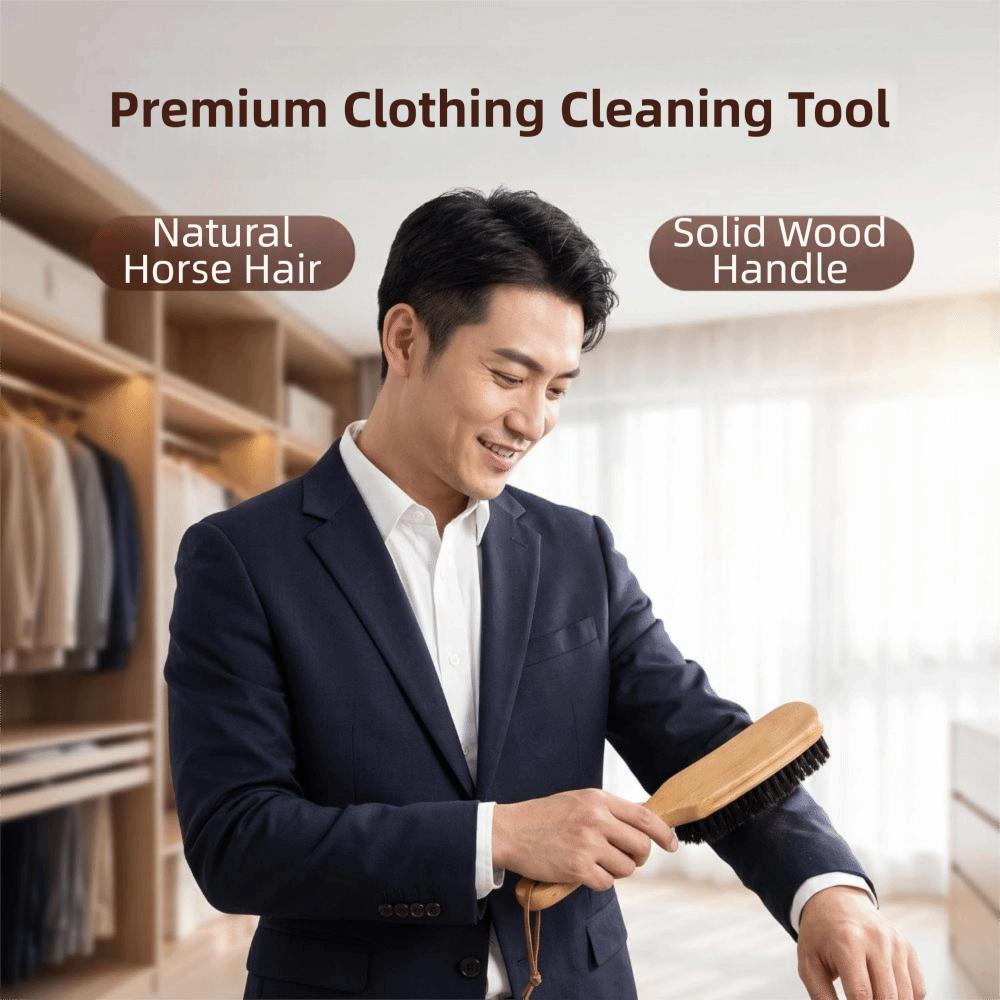 Beech Handle Clothing Dust Brush Versatile Garment Care Brush Premium Hat Brush Cowboy Hat