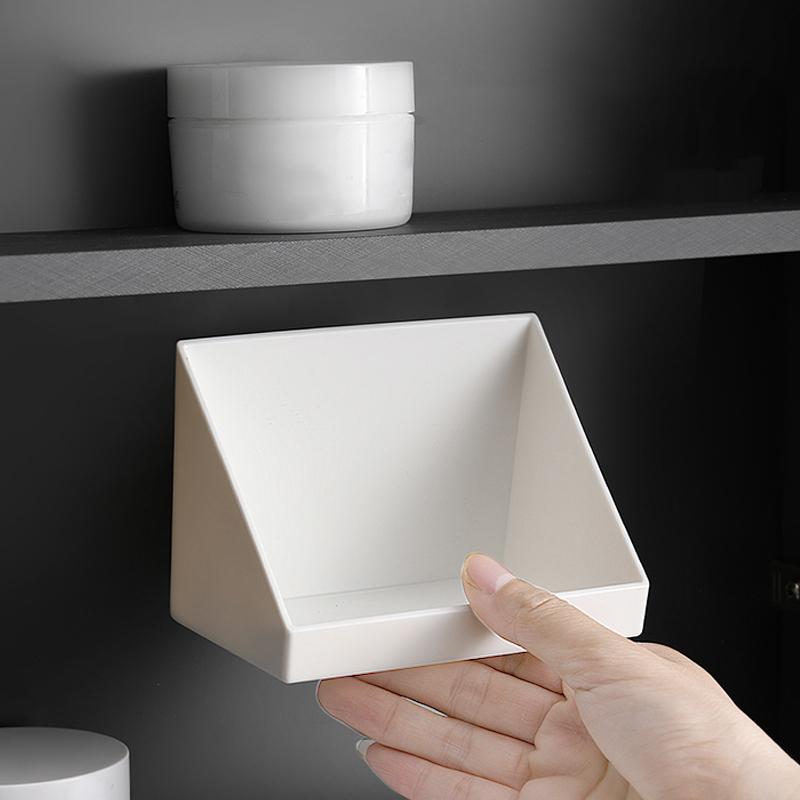 Drawer Style Storage Box Under The Mirror Cabinet Transparent Bathroom Cotton Stick Makeup Cotton Bathroom Pull-Out Storage