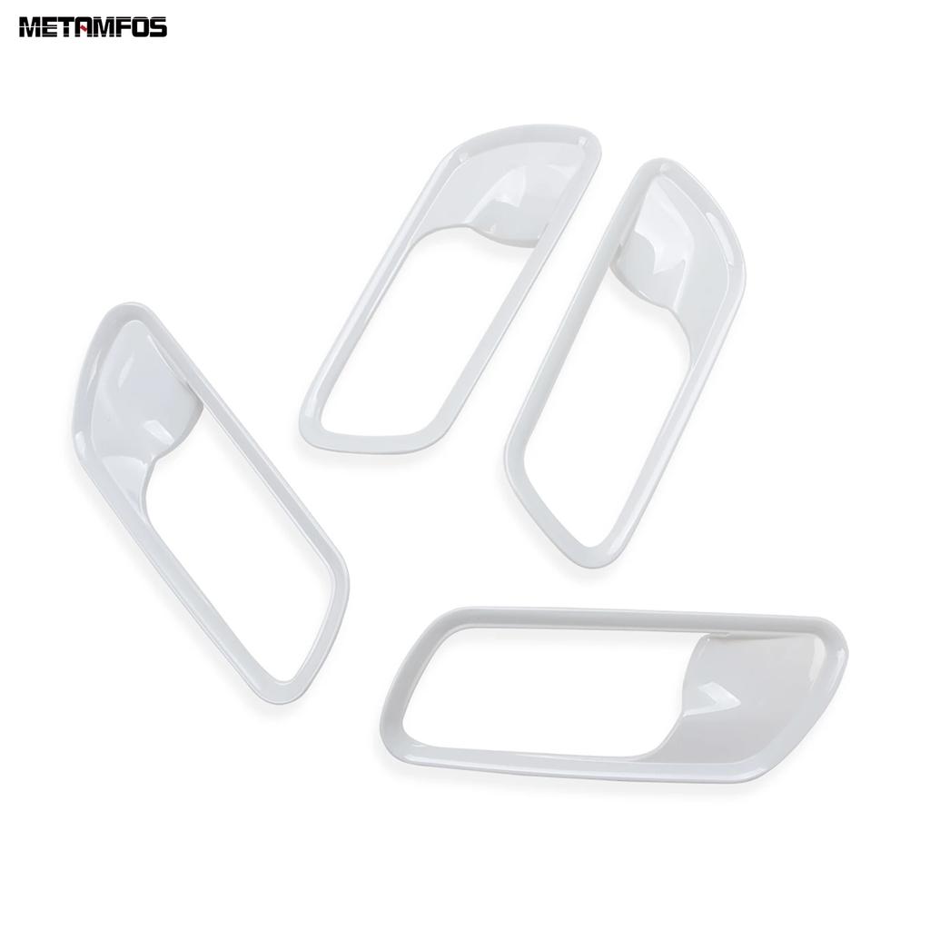 Interior Door Handle Bowl Cover Trim For Honda Fit Jazz -  2024 2025 Carbon Fiber Decoration Frame Car Accessories