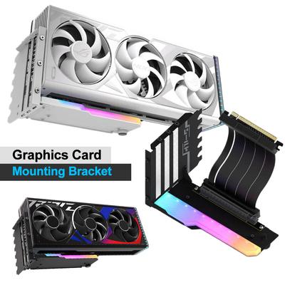 Vertikale GPU-Montagehalterung mit 15 cm PCI-E 4.0 X16 Riser-Kabel Video Card Support Kit GPU-Montage Grafikkartenhalterung