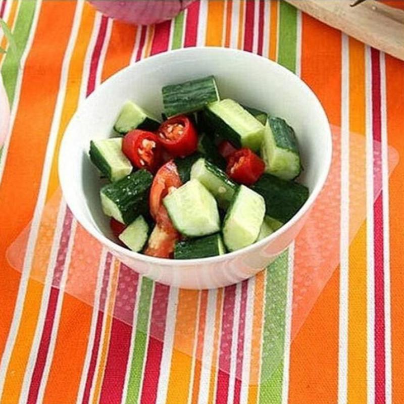 Lids Food Wrap Clear Reusable Silicone Wraps Seal Cover Stretch Fresh Keeping Kitchen Tools