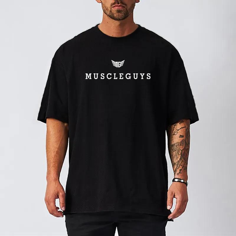 Do The Work  Asian Size Mens Quick-drying Oversived Summer High Quality O-Neck Printed Loose Fit Fashion Breathable T-shirt M-2XL