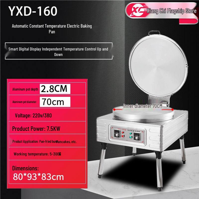 Commercial Double-Sided Waffle Maker with Timer and Temperature Control, Ideal for Making 80-Layer Cakes and More.