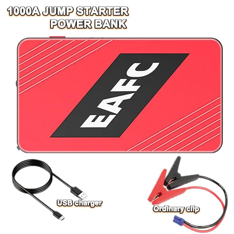 EAFC Power Bank 2000A/1000A 12V Car Battery Jump Starter Portable Charger Car Booster Auto Starting Device Emergency Starter 1000A ordinary clip