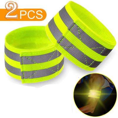 (Great home)High Safety Visibility Reflective Security Wrist Belt For Night Running Walking