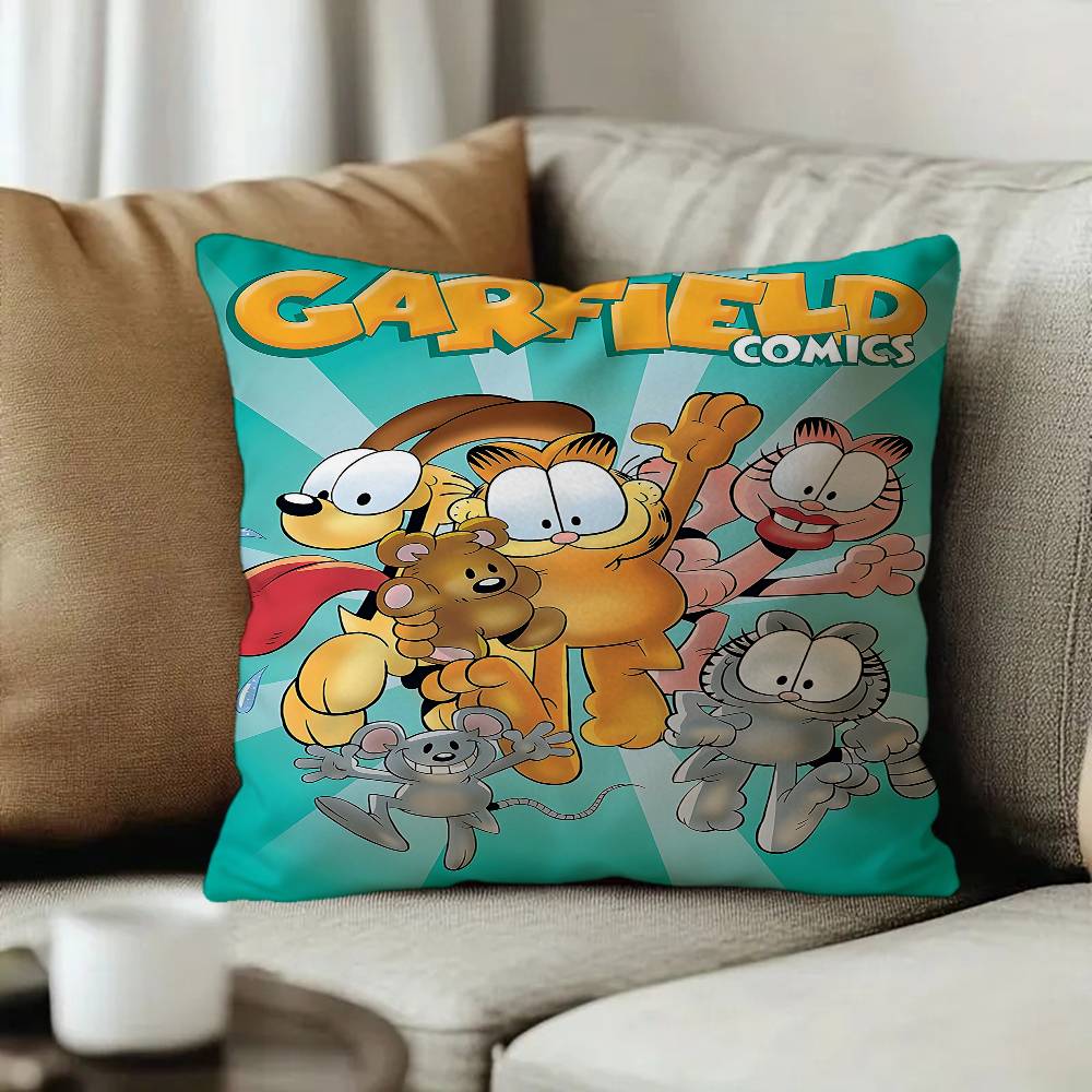 Cartoon GGarfield Maple Design Cushion Cover Happy Autumn Harvest decor Holiday Decorati Pillow Cover