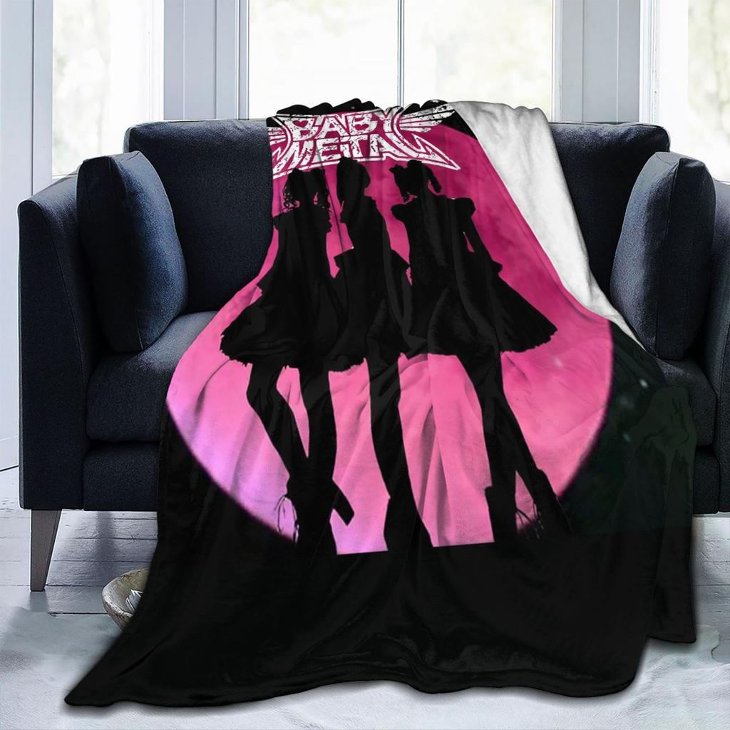 Babymetal Combination Blankets Flannel Sofa Throw Blanket Multi-function Throw Blankets for Couch Bedding Throws Bedspread Quilt