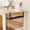 Space Saving Retractable Cable Storage Rack No Drilling Under Desk Cable Shelf  Computer Desk