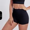 Shorts de Yoga Taille Haute Contrôle du Ventre pour Femmes - Push-up Pêche, Tissu Brossé, Longueur Trois-Quarts pour la Course à Pied et le Fitness