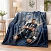 Kylian Mbappe Printed Flannel Blanket Warm Comfort Bed Throw For Indoor Home Decoration