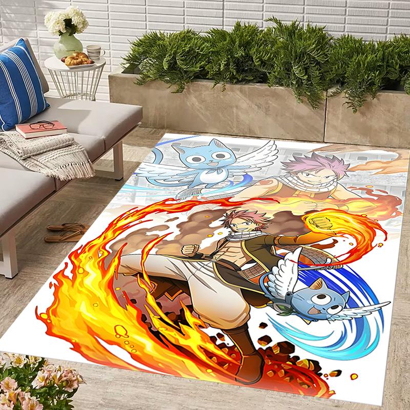 1pc Fairy Tail2 Design Area Rug - Non-Slip, Soft & Cozy Floor Mat for Living Room, Bedroom, Office - Indoor/Outdoor Decorative Carpet