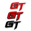 3D Metal GT Car Emblem and Creative Side Sticker Set