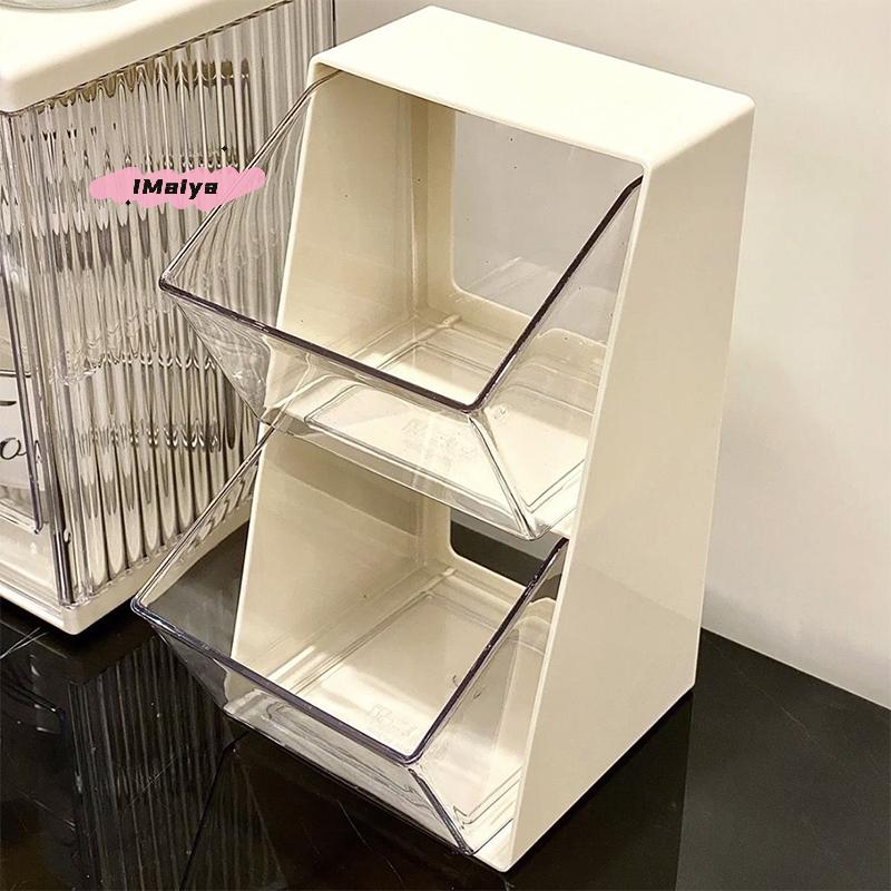 M-1 Stück Acryl Transparente Teebeutel Aufbewahrungsbox Mit Deckel Büro Multifunktionale Aufbewahrungsbox Organizer Kaffeepackung Fachbox