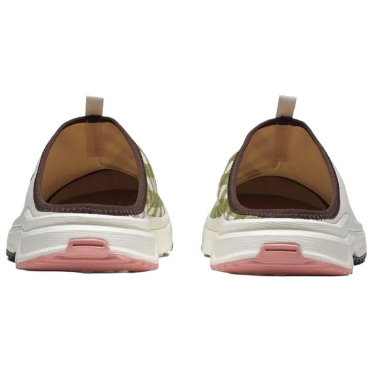 Salomon Rx Slide 3.0 Canvas Comfortable Soft Non-Slip Clogs Unisex Footwear White Green 477569