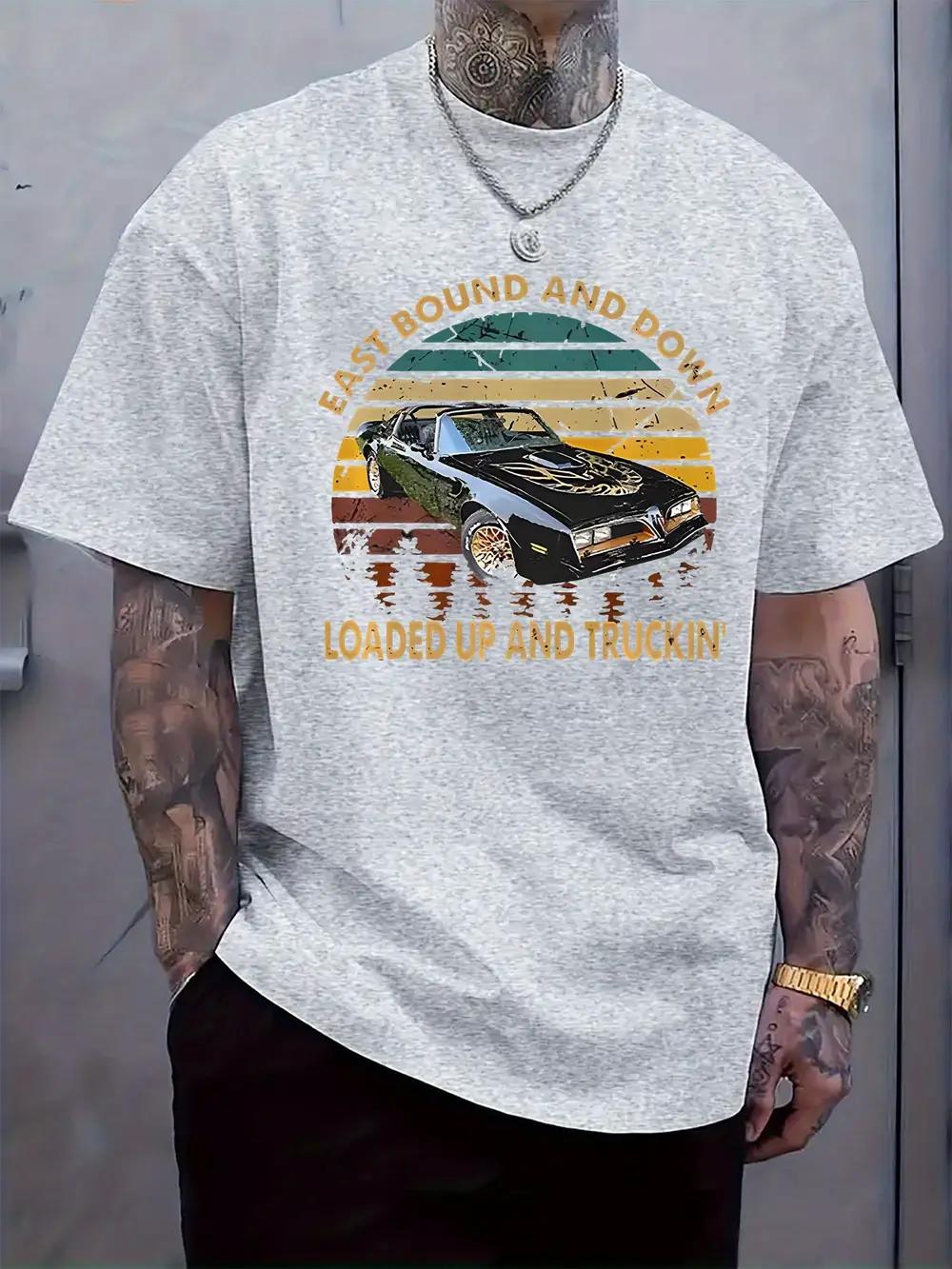 

Retro Sports Car Graphic T-shirt - EAST END AND Loaded Up and Truckin Print S