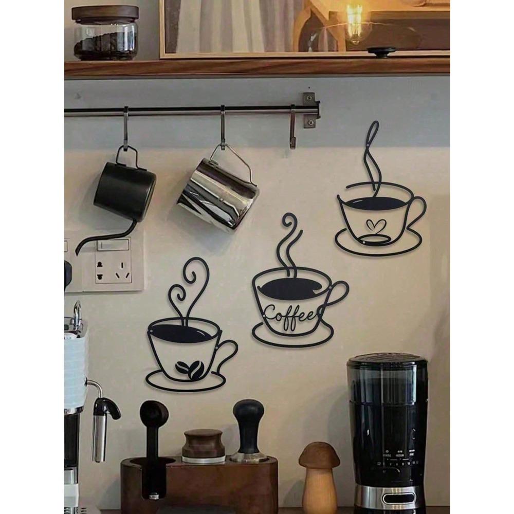 Vintage Metal Coffee Sign Retro Wall Decor Rustproof Cafe Art Farmhouse Kitchen Plaque Industrial Home Bar Aesthetic Unique Gift Housewarming Birthday