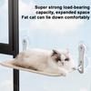 Suction Cup Cat Hammock Breathable Mesh Window Cat Perch Foldable Cat Bed Window Lounge for Indoor Cats Sunbathing Sleeping