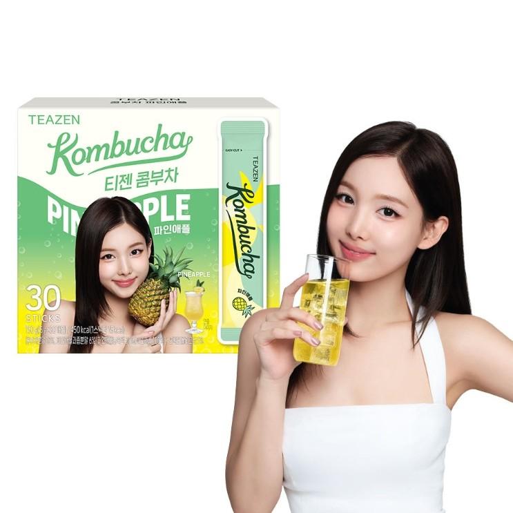 Teazen Kombucha Pineapple (1Box 30 Sticks), Korea Kombucha