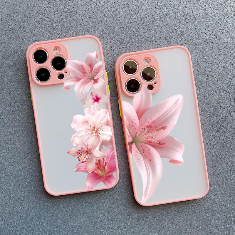 Lily Orchid Flower Bloom Luxuriantly Phone Case For iPhone 15 16 14 Pro Max Plus 13 12 Mini 11 Pro Max XS XR X 7 8 SE2 Covers