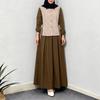 ZANZEA Women Long Sleeve Stripe Blouse and Long Skirts Casual Two Piece Sets