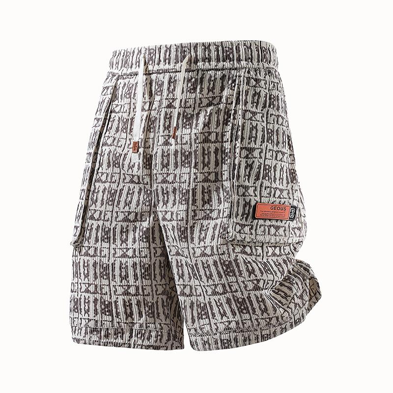 Summer shorts men s five point sports pants solid color pants men s casual pants 2XL