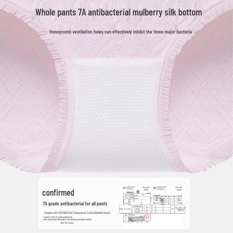 Urban Beauty 7A Antibacterial Baby Cotton Mid-Waist Briefs