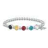 Romantic Colorful Drip Glue Smiling Face Beaded Bracelet Female Cute Smiling Rainbow Bracelet Little Red Book Recommendation Light Luxury Bracelet