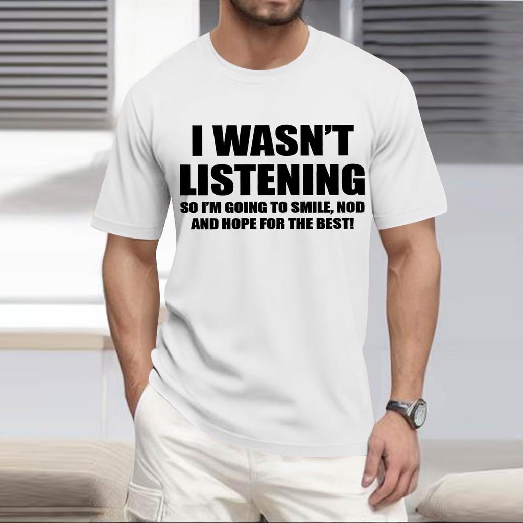 Men'S Fashionable T-Shirt, Street Casual Short Sleeved Clothing