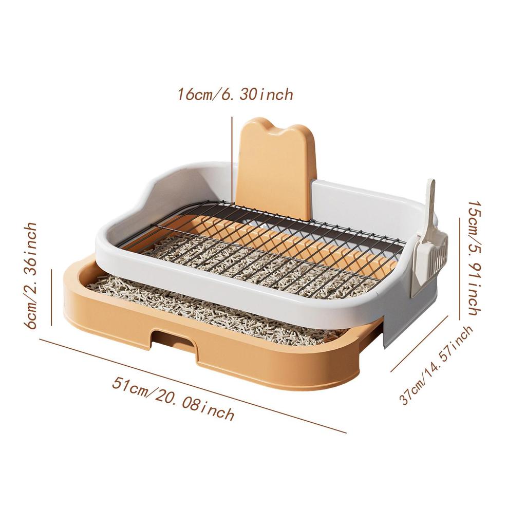 Psia Toaleta Przeciw Rozpryskiwaniu Utrzymuje Podłogę w Czystości Lekka Wewnętrzna Taca Treningowa dla Psa