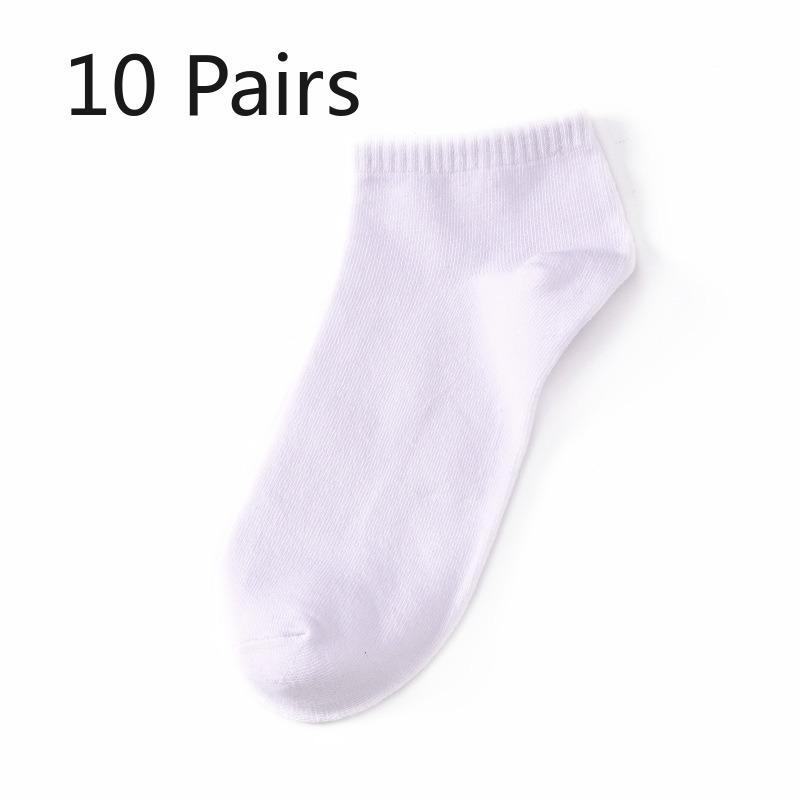 10 Pairs of Men's Spring and Summer Sweat Absorption Shallow Mouth Invisible Socks