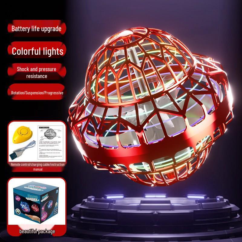 Luminous UFO Gyroscope Spinning Flying Ball Toy with Remote Control