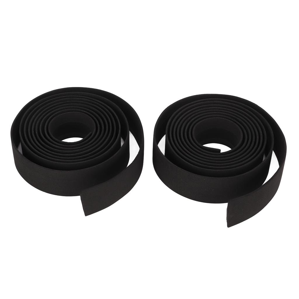 Road Bicycle Handlebar Wrap Tape with Silver Handle Plug EVA PU Antislip Shock Absorption for Mountain Bike Cycling