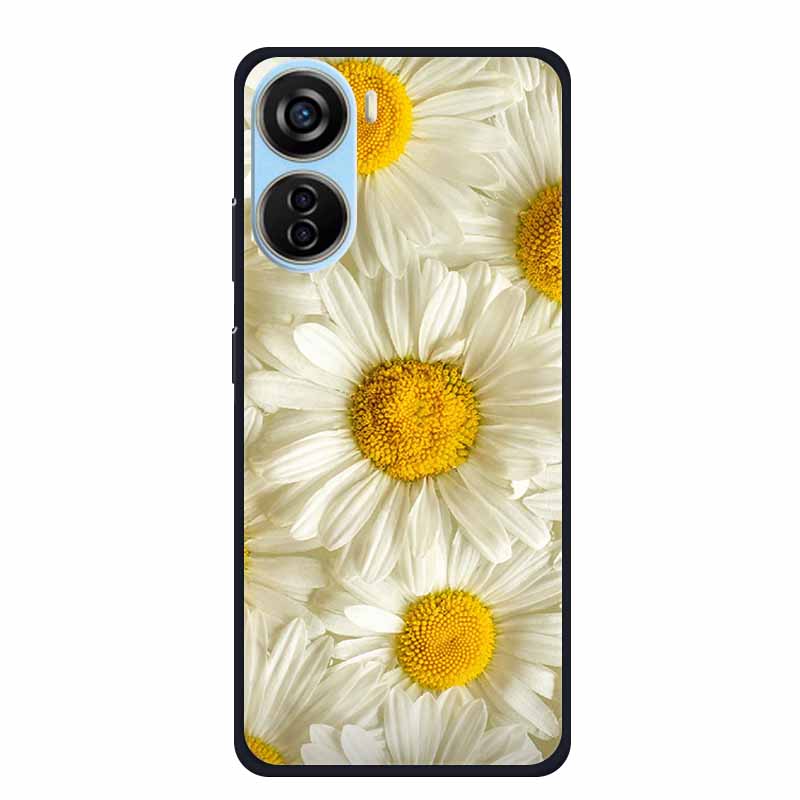 

For ZTE Blade V40 Design Case Soft Silicone TPU Phone Cases for ZTE Blade V40 Design Shockproof Animals Black Protective Cover Blade V40 Design