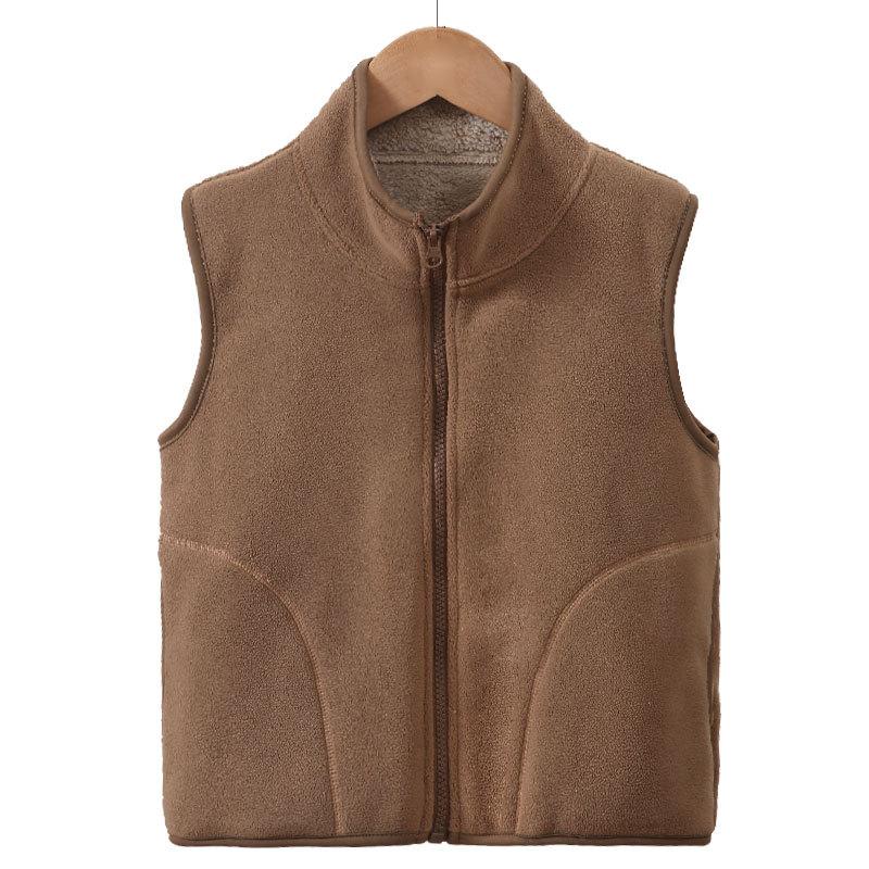 Children's Winter Jacket 2024 Fleece Thick Warm Teenage Boys Girls Vest Autumn Outerwear Casual Coats 15 16 17 Years Waistcoats