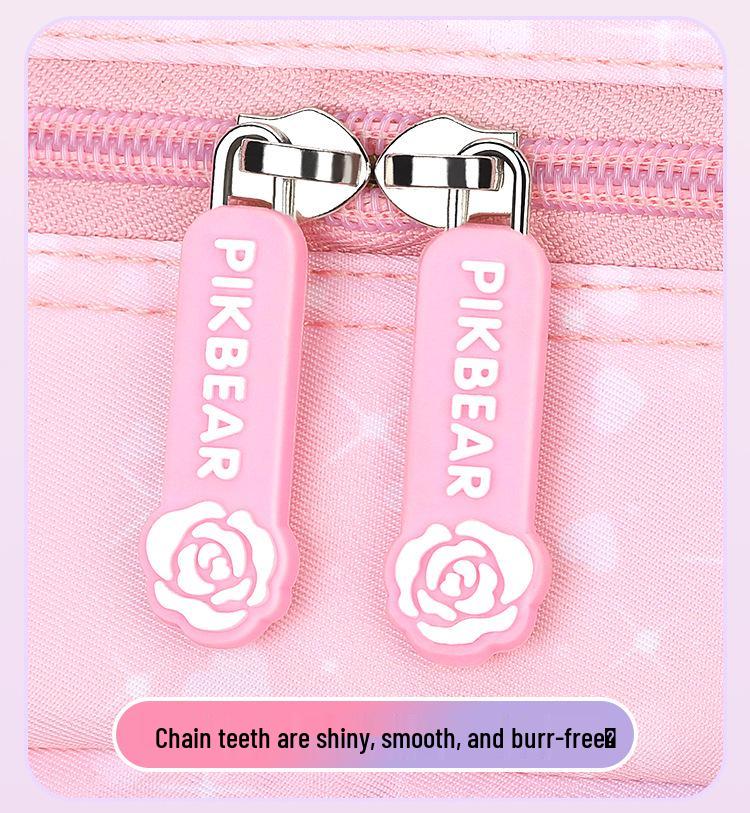 Primary School Rainbow Backpack for Girls - Cute, Large Capacity, Side-Opening