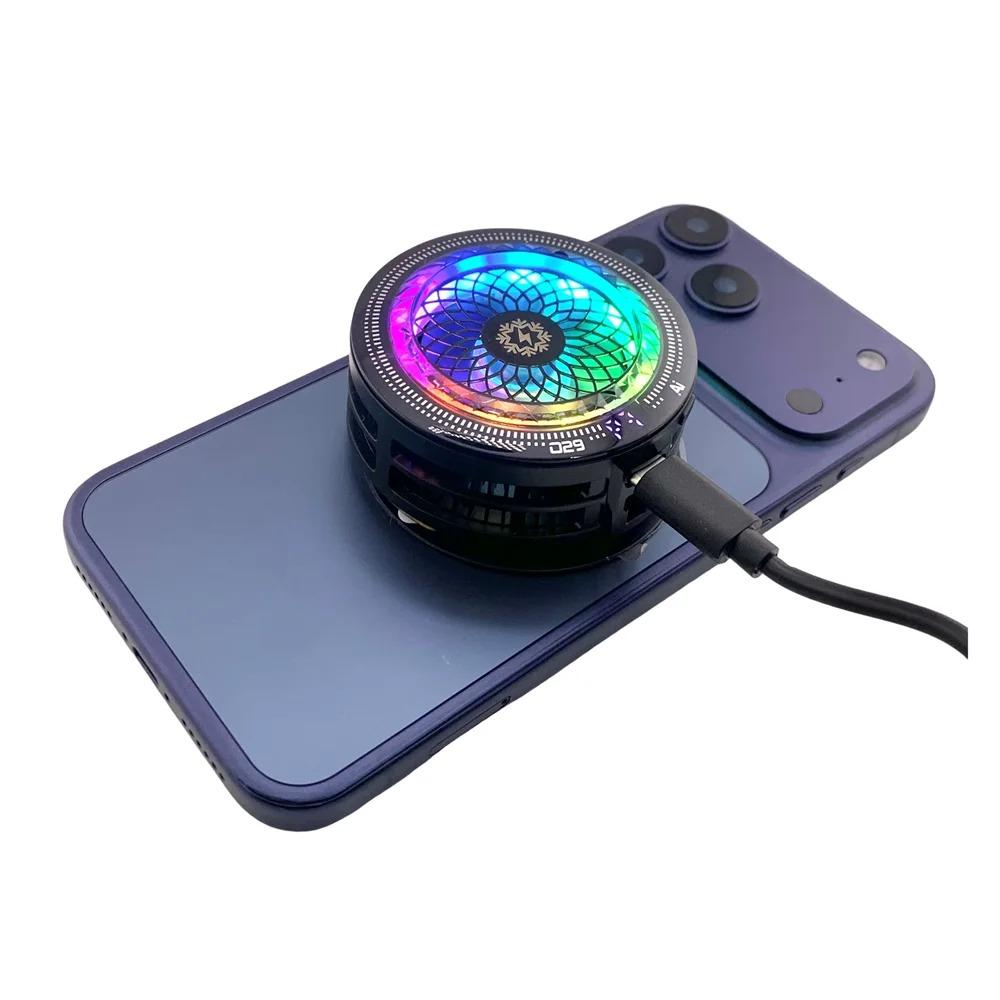TH29 Semiconductor Phone Cooler Real Ice Cooling Lightweight Smart Temperature Control Low Noise for Gaming Live Streaming