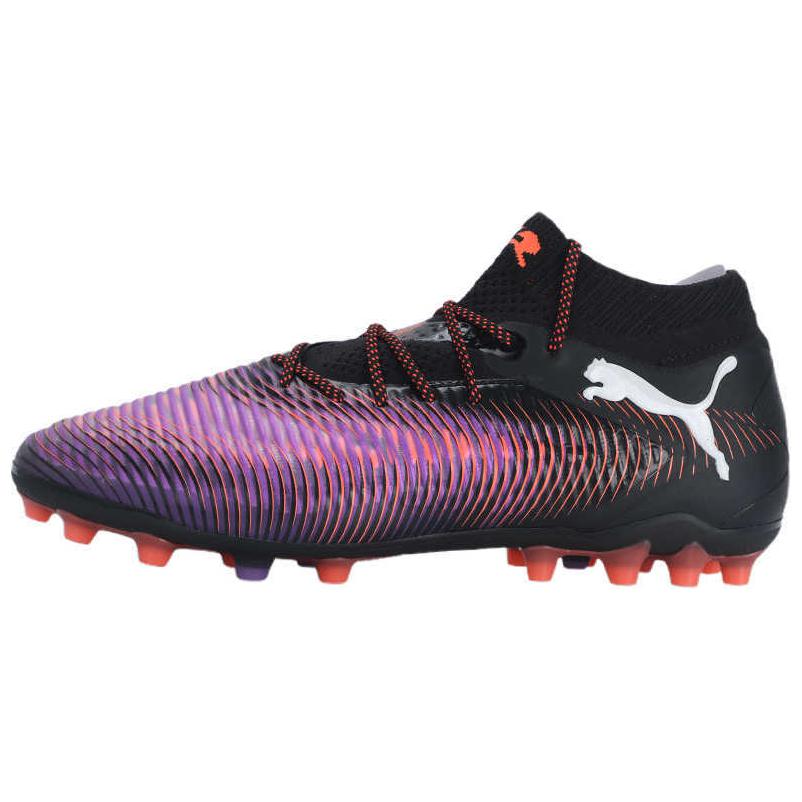 Puma Future 8 Ultimate Comfortable Durable Mg Soccer Shoes Unisex Soccer Shoes Black Purple 108359-01