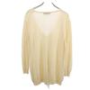 VALENTINO Long sleeve V neck sweater 48 beige knit Women Used