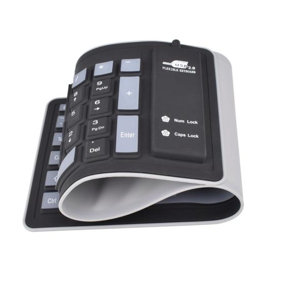 103 Keys Foldable Silicone Gaming Keyboard Dustproof Soft for Laptop/Computer