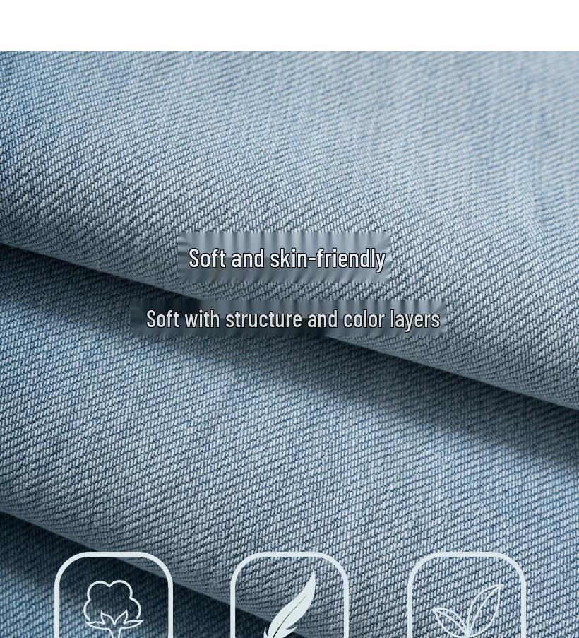 Summer Light Blue Flare Pants - Comfortable Stretch Slimming Denim Long Pants 532