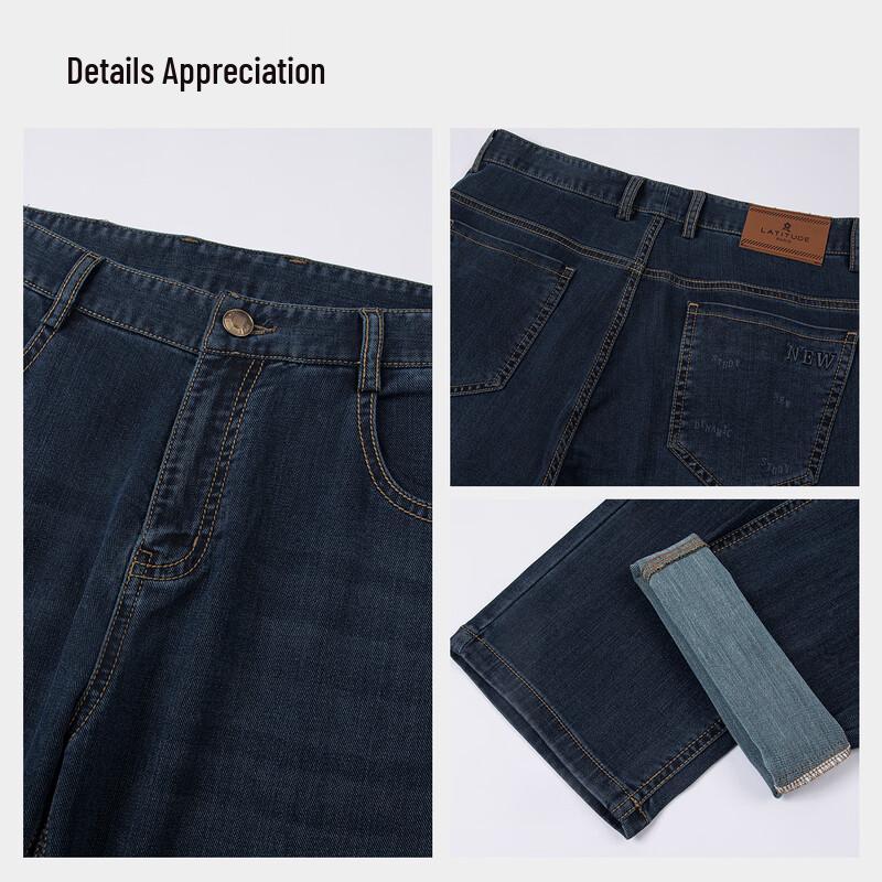MONTAGUT Men's Wrinkle-Resistant Business Casual Straight-Leg Pants