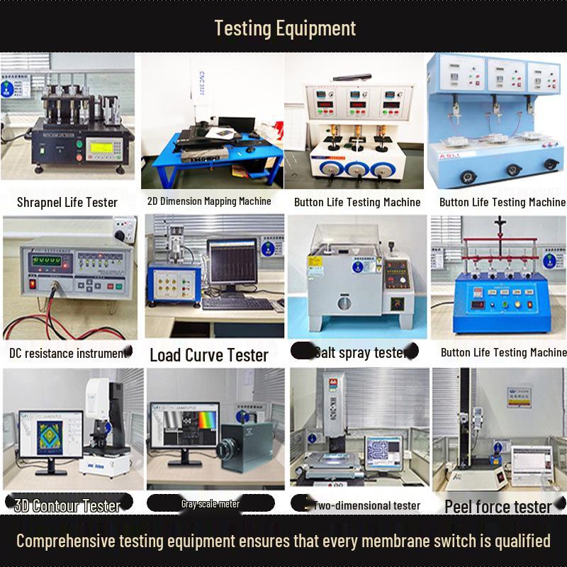 Waterproof Wear-Resistant PET Flexible Circuit Instrument Membrane Switch