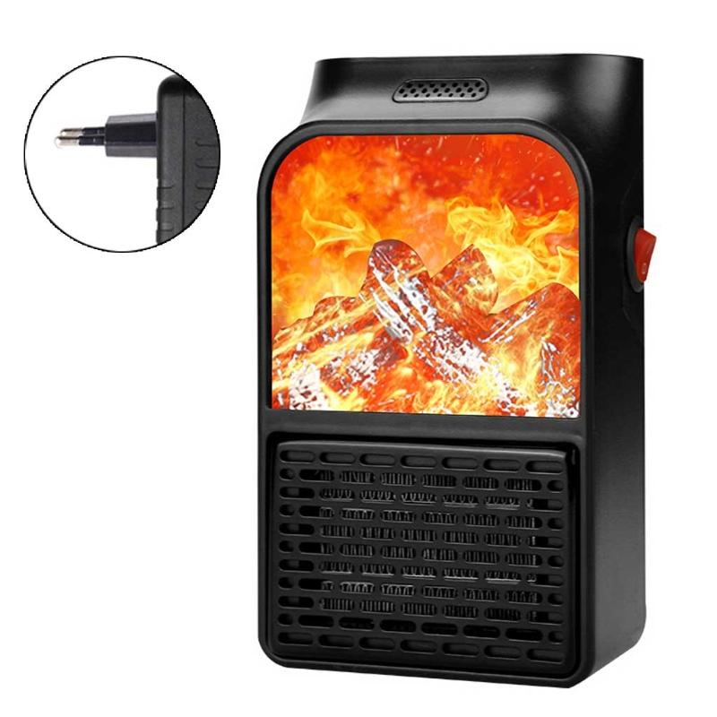 

Портативный мини-обогреватель с керамическим нагревателем PTC для использования в помещении, дома и офисе, 900 Вт, белый/черный