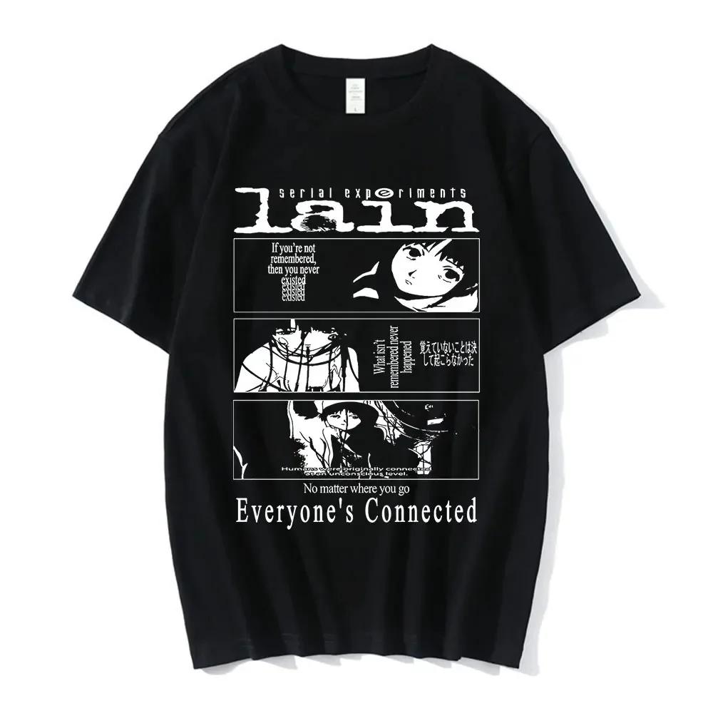 

Anime Print Serial Experiments Lain T-Shirt Men Women Graphic T Shirts Fashion Girl Tee High Quality Unisex Tops 4XL